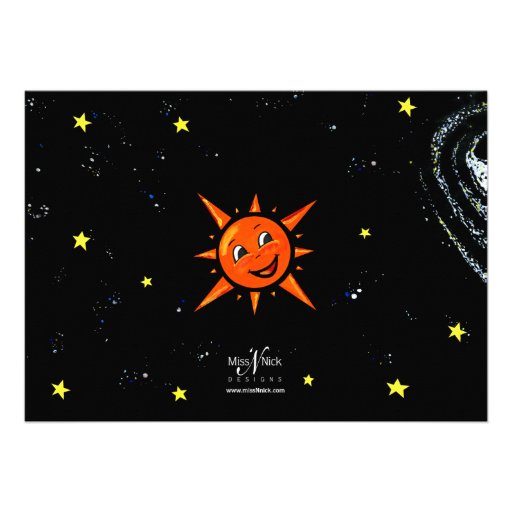 Fun Outer Space Invitation