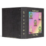 Fun! Peace Sign Back to School Notebook Binder