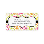 Fun Peace Signs  Return Address Labels.