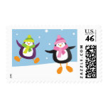 Fun Penguin Novelty Christmas Postage | Medium postage