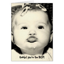 Fun photos Thank you cards for baby gifts