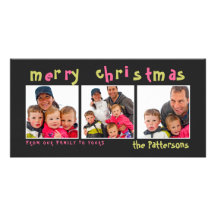 Fun & Playful Merry Christmas Photo Card