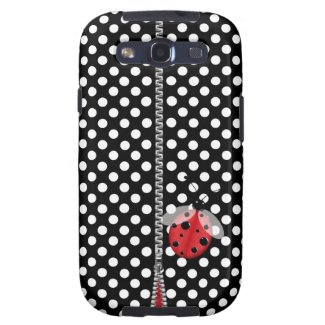 Fun Polka Dot & Ladybug Samsung Galaxy S3 Case