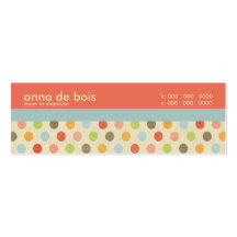 Fun Polka Dot Mommy Calling Card Business Card Template