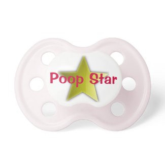Fun Poop Star Baby Pacifier