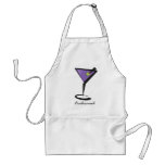 fun purple martini aprons