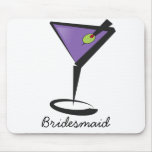 fun purple martini mousepad