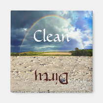 Fun Rainbow and Sand Dishwasher Magnet magnets