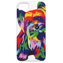 Fun Rainbow Yorkie iPhone 5 Covers