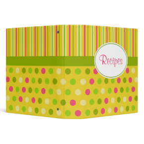 Fun Recipe Binder binder