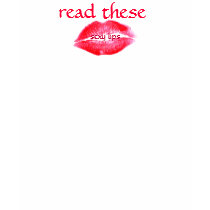 Fun RED LIPS saying "READ THESE" - Sexy Lips t-shirts