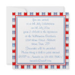 Fun Red, White and Blue Patriotic Party Invitation