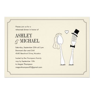 Fun Rehearsal Dinner Invitations