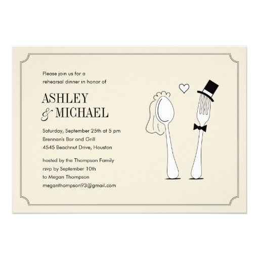 Fun Rehearsal Dinner Invitations