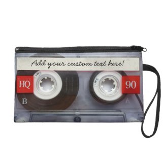 Fun Retro Cassette Tape Wristlet Purse