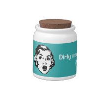 Fun Retro Curse Money Jar Candy Jars