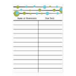 Fun Retro Dot Book Insert Card. Business Cards