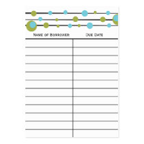 Fun Retro Dot Book Insert Card. business cards by trennea Fun Retro Dot Book Insert Card. business cards