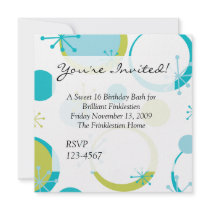 Fun Retro Dots invitations by trennea Fun Retro Dots invitations