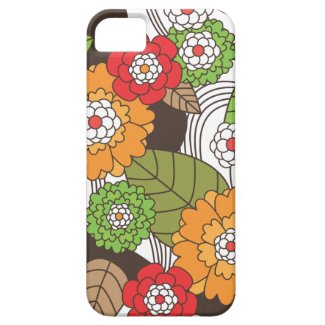 Fun retro floral pattern iphone case iPhone 5 case