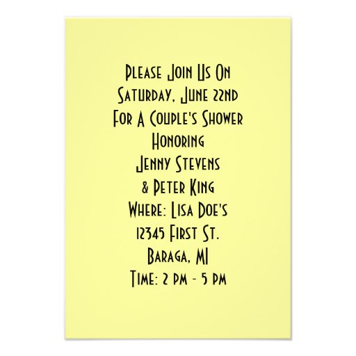 Fun Retro His & Hers Couple's Shower Invitations