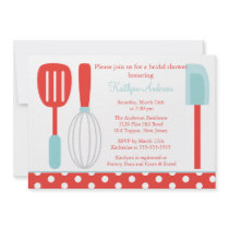 Fun Retro Kitchen Bridal Shower Invitation