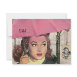 Fun Retro Surprise Bridal Shower Party Invitations