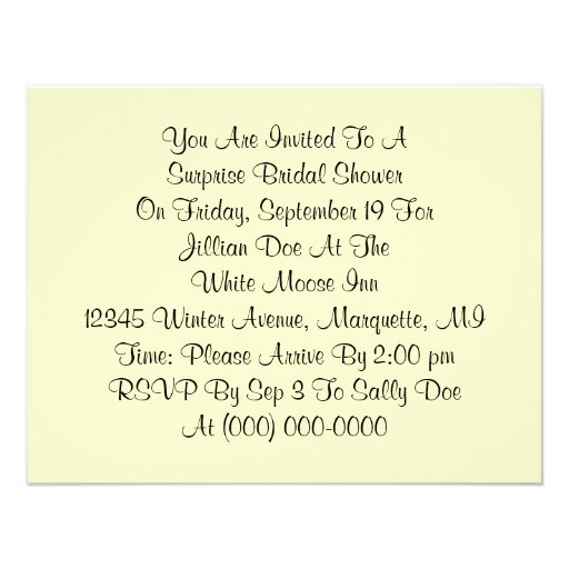 Fun Retro Surprise Bridal Shower Party Invitations