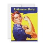 Fun Rosie The Riveter Retirement Party Invitations