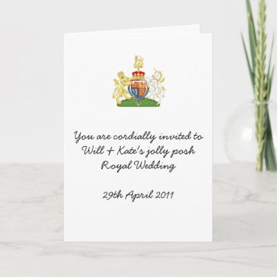prince william wedding invitation card. prince william invitation card