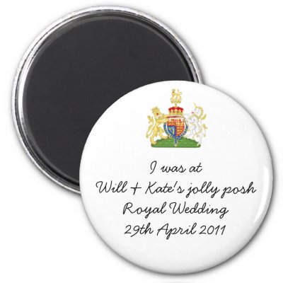 Fun Royal Wedding souvenir magnet