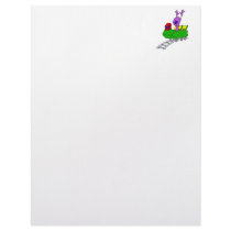 Fun & Scared Alien on Coaster Personalized Letterhead