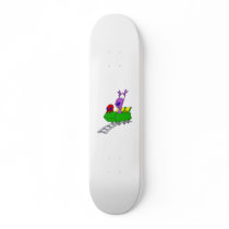 Fun & Scared Alien on Coaster Custom Skate Board