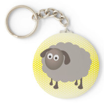 Fun Sheep Design Key Chains