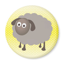 Fun Sheep Design Refrigerator Magnets