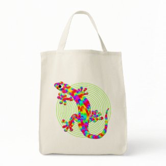 Fun Sidney Salamander Grocery Tote Bag bag