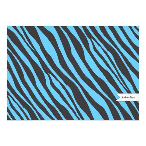 Fun Spa Girl Birthday Spa Party Invitation | Zebra