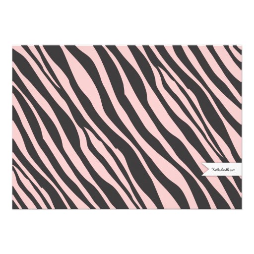 Fun Spa Girl Birthday Spa Party Invitation | Zebra