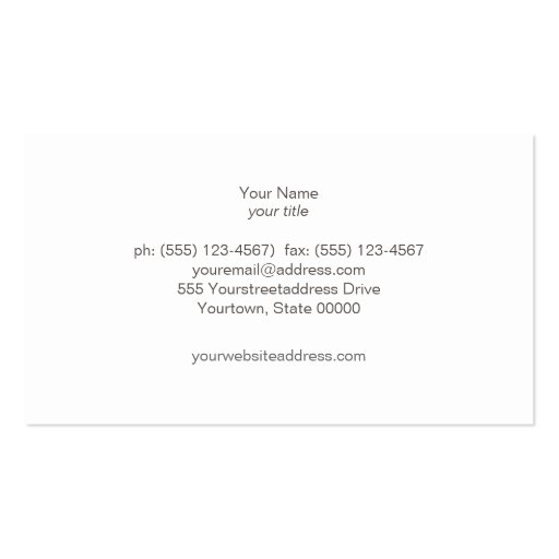 Fun Sparkly Gold Sequins Business Card (back side)