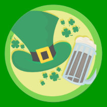 Fun St Patricks Day Beer Design stickers by greenbaby Fun St Patricks Day Beer Design stickers