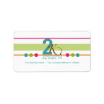 Fun Stripes and Dots Large Return Address Labels labels