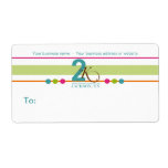 Fun Stripes and Dots Large Shipping Labels labels
