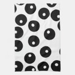 Fun stylish black and white pattern. Custom Kitchen Towel