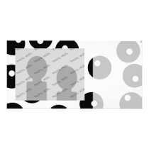 Fun stylish black and white pattern. Custom Photo Card