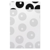 Fun stylish black and white pattern. Custom Customized Stationery