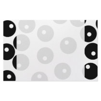 Fun stylish black and white pattern. Custom Stationery