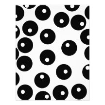 Fun stylish black and white pattern. personalized invite