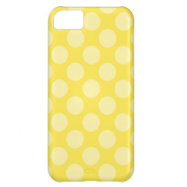 Fun Summer Yellow Polka Dots on Yellow Gifts iPhone 5C Cases