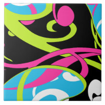 Fun Swirls Decorative Tile tiles