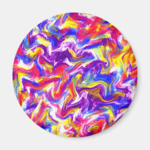Fun Tie Dye Magnets